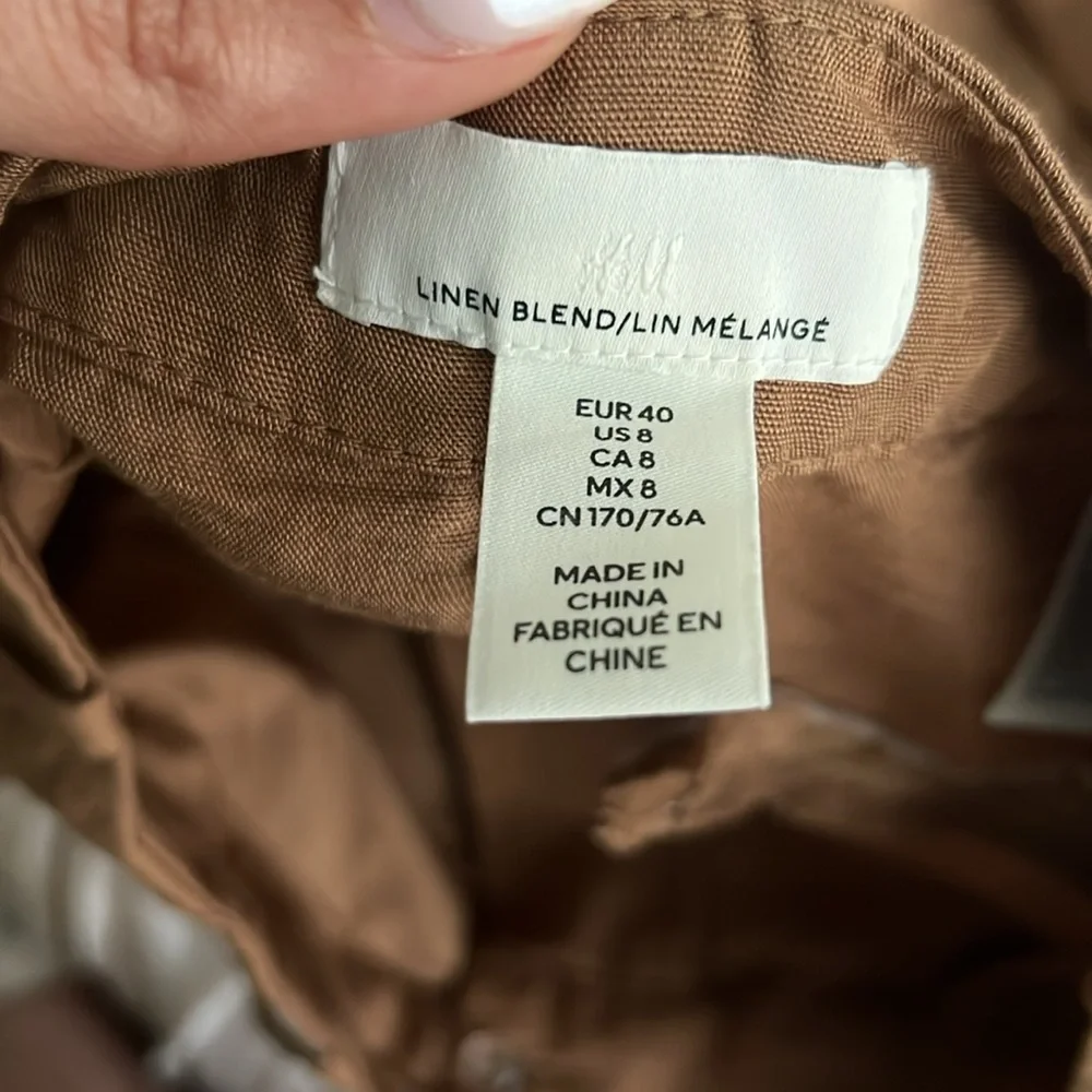 H&M Linen Blend Trousers
